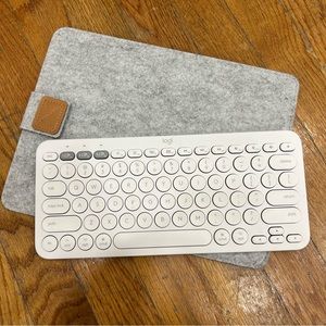 Logitech K380 bluetooth keyboard with case